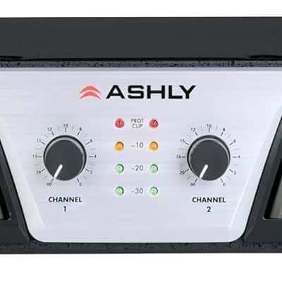 Ashly KLR-3200 2-Channel Power Amplifier; On/off Limiter Switch; Forced-air Cooled; Balanced Inputs Via 3-pin Euroblock; Combo XLR/TRS Connectors; 120VAC; 50/60Hz