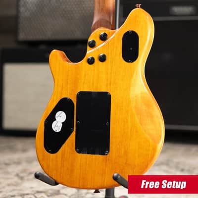 EVH Wolfgang WG Standard QM Electric Guitar - Transparent Amber image 2