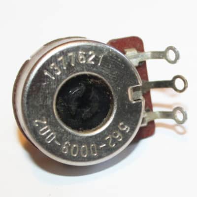 Vintage 1976 Potentiometer Black Plastic Shaft Pot 1970's CTS 20K image 2