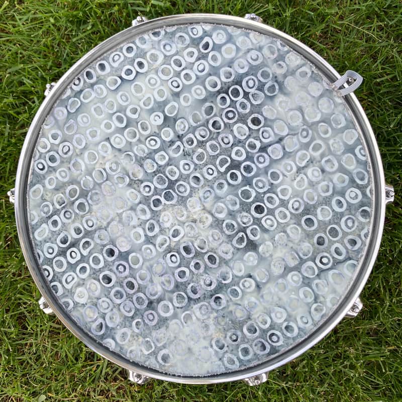 14" single layer Drum Bunny cloth drum cover - dampener - partial mute - compare to Drum Tortillas - Quesadilla - Big Fat Snare image 1