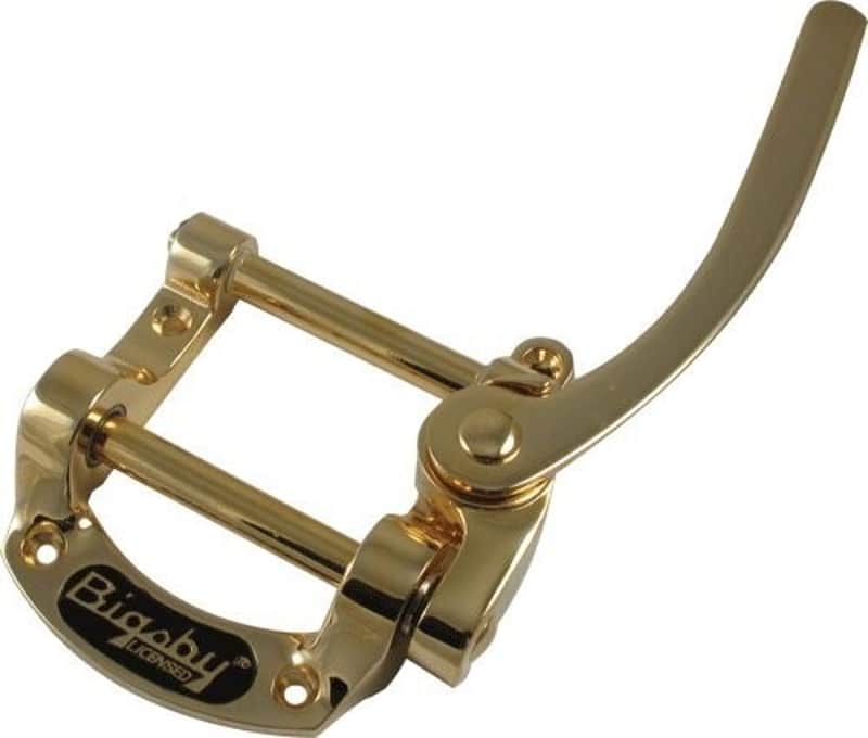 MINT Bigsby B50 Vibrato Tailpiece Gold Bigsby Lic for Flat Top TP-3643-002 image 1