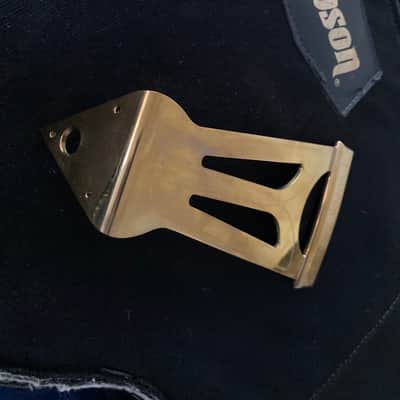 NOS-GIBSON Super 400 “Short” Tailpiece Early 1980’s - Solid Bras Engraved Polished image 3