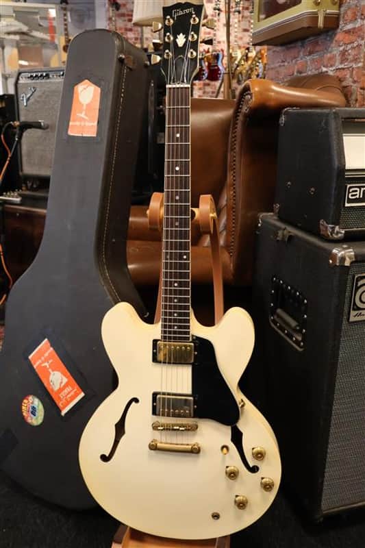 Gibson 1987 ES-335 White Gold Hardware image 1