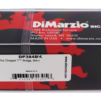 DiMarzio DP384BK Chopper T, Tele Bridge Pickup, Black image 2