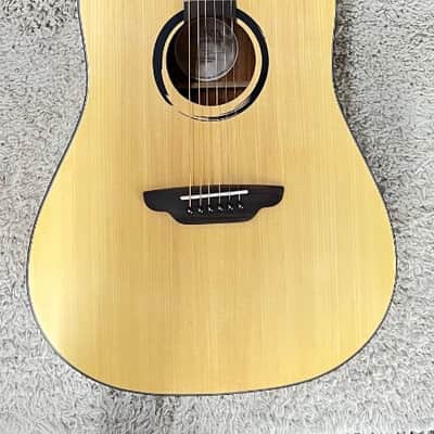 Luna Wabi Sabi Dreadnought Satin Finish Solid Spruce Top Acoustic Guitar image 1