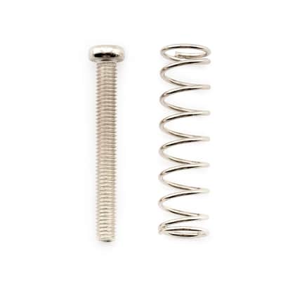 25mm Pan Head Humbucker Pickup Mounting Screws and Steel Springs Set for Import Electric Guitar, Nickel (Set of 6) image 5