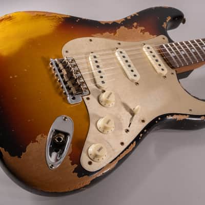 Fender Custom Shop LTD Roasted Bighead Stratocaster 2024 - Super Heavy Relic 3Color Sunburst image 9