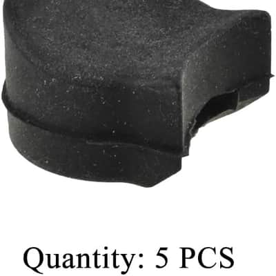 Rubber Clarinet Thumb Rest Cushion Fit for Most Clarinet Clarinet Thumb Protector Can Help Eliminates Fatigue and Stress Alleviating The Fatigue Of Long-Term Playing Black 5 Pcs image 2