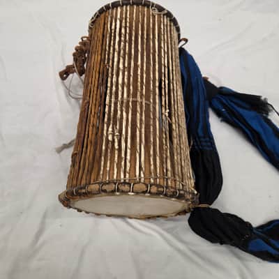 Small 12" Hand-Made Nigerian "Talking Drum" (C020-10) image 5