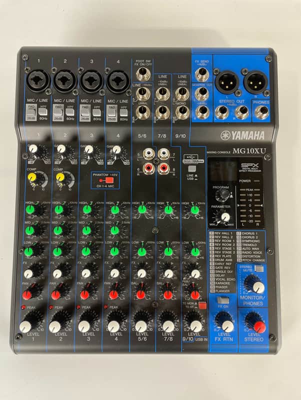 Yamaha MG10XU 10-Channel Analog Mixer w/ Effects image 1