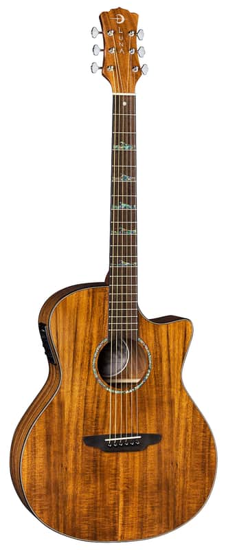 Luna High Tide KOA Grand Concert Cutaway Acoustic-Electric, HT KOA GCE, New, Free Shipping image 1