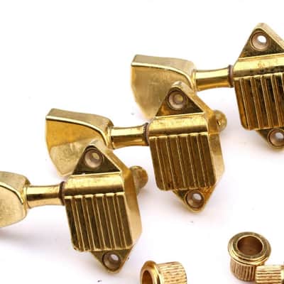Kluson® Aged Waffelback Tuner Gold Metal Buttons image 3