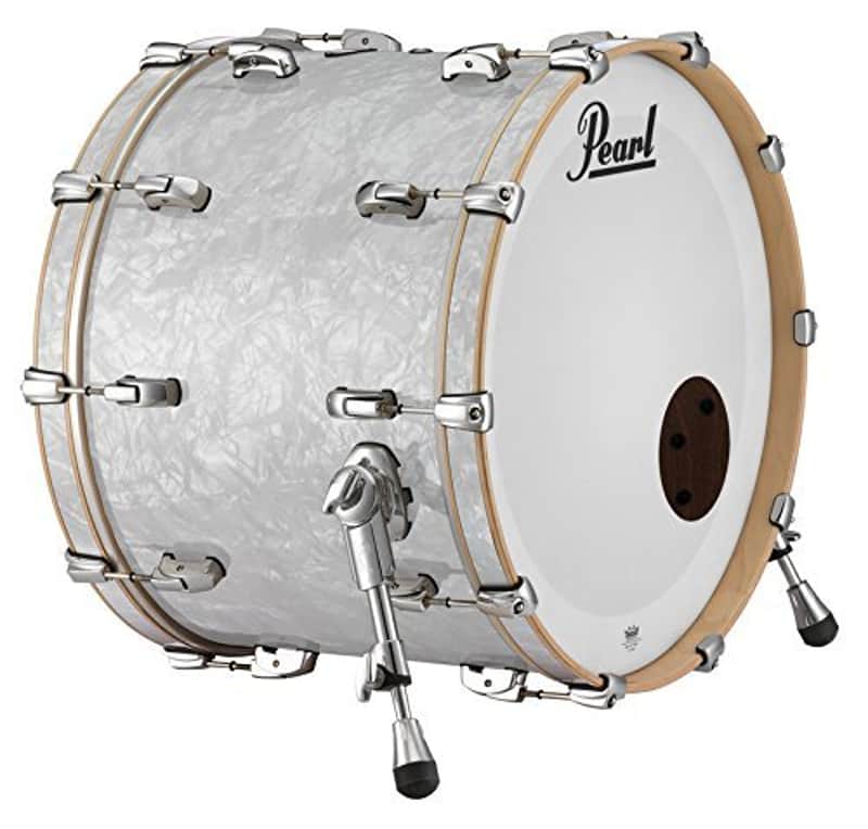 Pearl Music City 24"x16" Bass Drum w/o Mount RF2416BX/C448 WHITE MARINE PEARL image 1