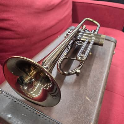 Monette Style Trumpet ( Copy) Refinished - Smoke Black Brass image 11
