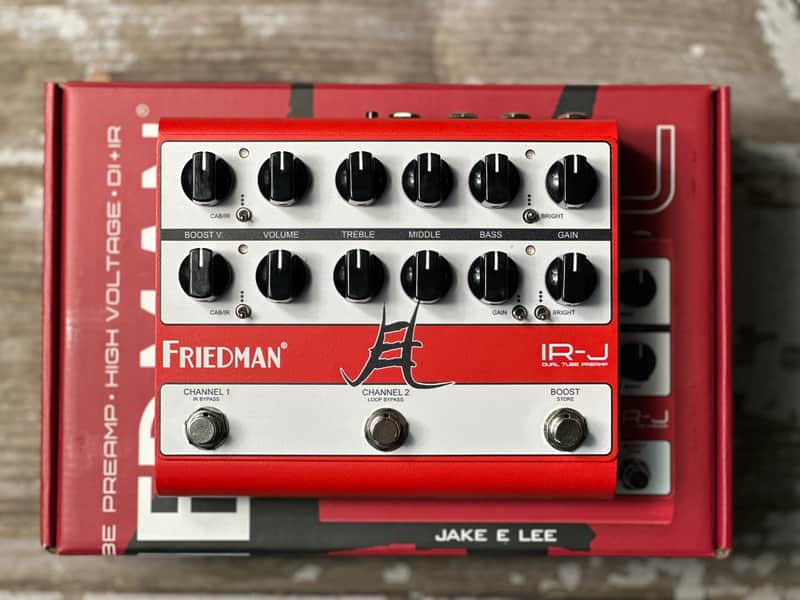Friedman IR-J Jake E. Lee Signature Dual Tube Preamp 2024 - Present - Red / White image 1
