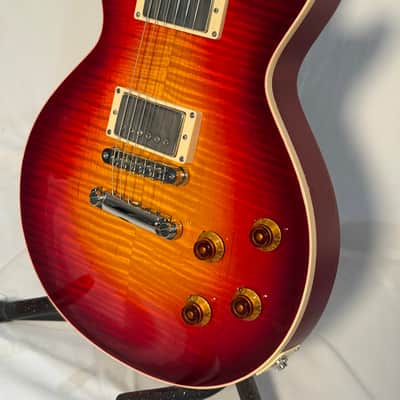 custom built Les Paul style guitar LP 2025 - red sunburst nitro image 2
