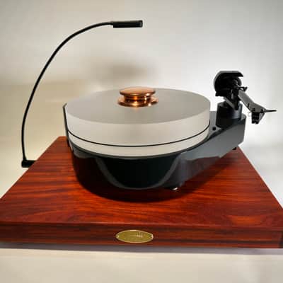 Custom made turntable isolation platform made with Solid padauk wood image 1