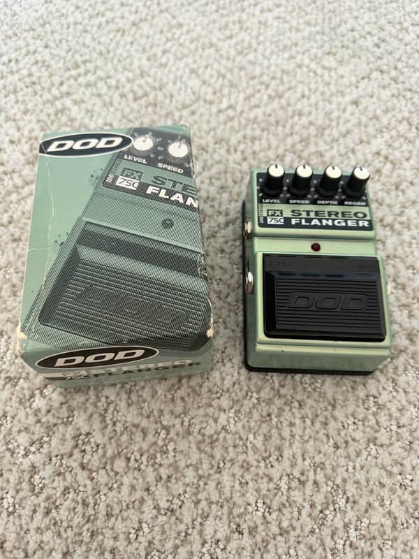 DOD FX75C Stereo Flanger 1990s - Green image 1
