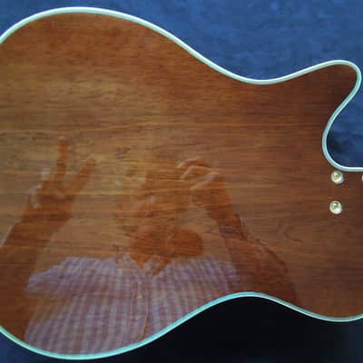 DYNAMIC Metropolitain VSB - Custom Thinline ES Jazz Guitar Exotic Amboyna Burl Top, Ebony Board image 16