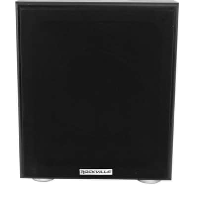 Rockville BluTube Bluetooth Tube Amplifier+6.5" Black Bookshelf Speakers+8" Sub image 3