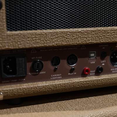 Revv D20 JL Joey Landreth 20/4W Tube Amp Head w/ 1x12 Cab & Speaker Cable –Brown image 8