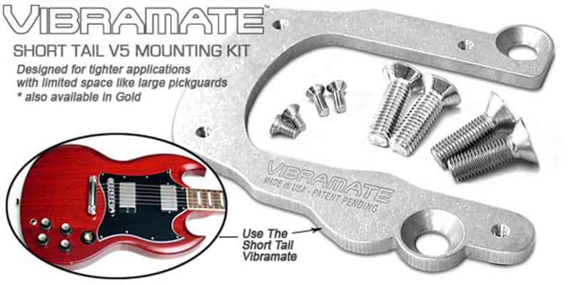 Vibramate V5 Short Tail Adapter Kit For Bigsby B5 Silver image 1