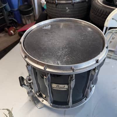 Pearl Marching percussion snare 80s  - Black wrap image 4