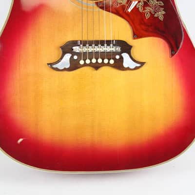 1968 Gibson Dove Vintage Acoustic Guitar Cherry Sunburst 100% Original w/ OHSC Minty 1960's Dreadnought with Manual image 11