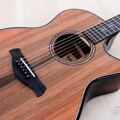 2023 Taylor Builders Edition 914ce Kona Edgeburst, Sinker Redwood + Honduran Rosewood w/ Case image 7