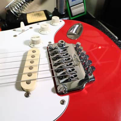 1987 MIJ Squier Ferrari Red Contemporary Stratocaster System 1 Electric Guitar image 22