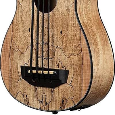 Kala Spalted Maple 4-String Acoustic-Electric U-BASS, Spalted Maple Top image 2