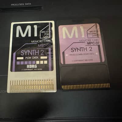 Korg Korg M1 Synth 2 Cards MPC-07 & MSC-07 1984 rare //ARMENS//