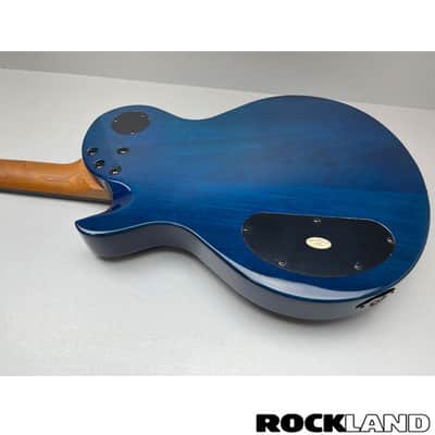 Schecter Solo II Standard Ocean Blue Burst Burl image 8