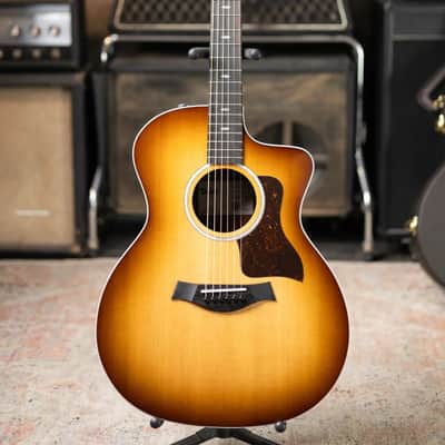 Taylor Sunset Blvd 214ce DLX Grand Auditorium Acoustic/Electric Guitar - Shaded Edge Burst with Hardshell Case - Factory Demo image 3