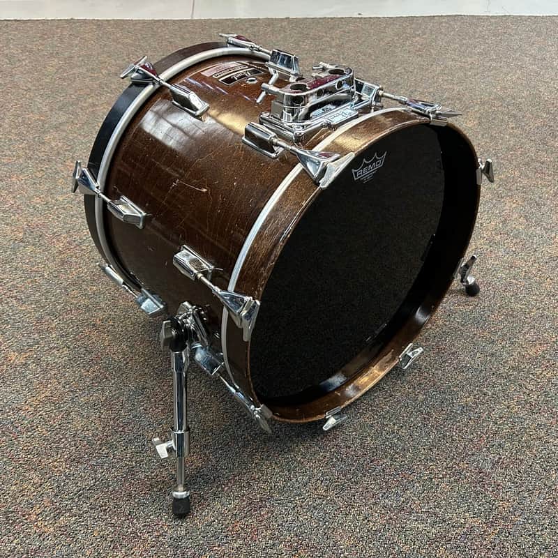 Pearl 1980s 18x14 M Series Maple Jazz Bop Bass Drum Walnut Lacquer Made in Japan image 1