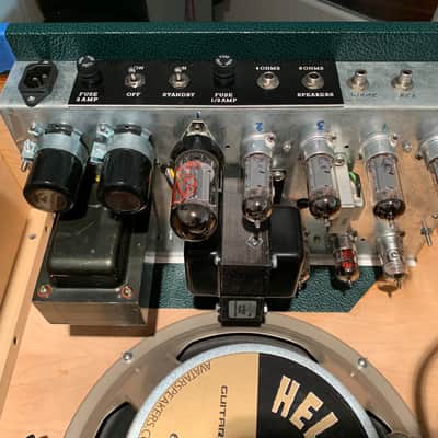 Fargen Epic 30 1x12 Reverb Combo Rare Epic 30 Reverb 1x12 Combo Refurbished 2018 by Ben Fargen - Green tolex image 7