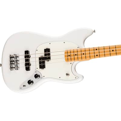 Immagine Fender Player II Mustang Bass PJ w/Maple Fingerboard - Polar White - 2