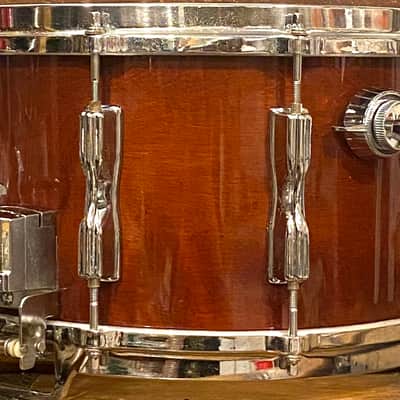 Tama Vintage 1980s AW458 Superstar Mastercraft 8x14 Birch Snare Drum - Super Mahogany Finish - Very Good Condition - We Ship Fast! image 4