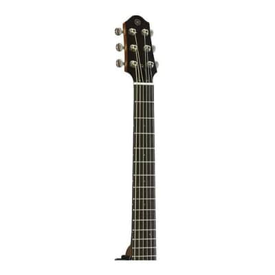 Yamaha SLG200S TBL Steel String Silent Guitar with Hard Gig Bag, Translucent Black image 9