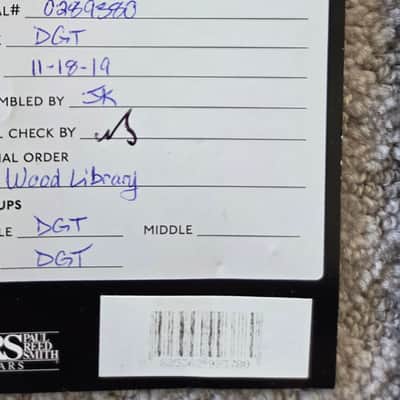 PRS DGT David Grissom Tremolo Signature Wood Library 10-Top Gray Black image 12
