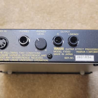 Yamaha FX550 Vintage Guitar Bass Effect Processor / Multi-Effects image 8