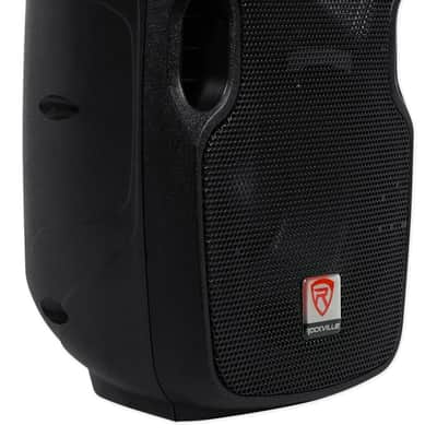 (2) Rockville BPA8 8" Powered 300w DJ PA Speakers wBluetooth+LED Stands+Cables image 5