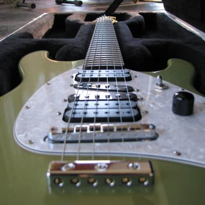 Ernie Ball/Musicman Steve Morse Metal Flake Green image 1