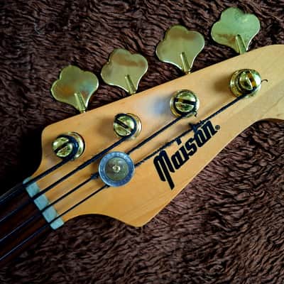 Extremely Rare Vintage 1990 Maison Fretless Jazz Bass Mint Condition And Stunning Looks image 3