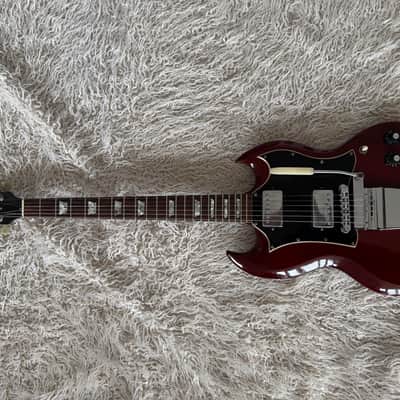 Gibson SG Standard "Large Guard" with Maestro Vibrola 1966 - 1971 - Cherry image 1