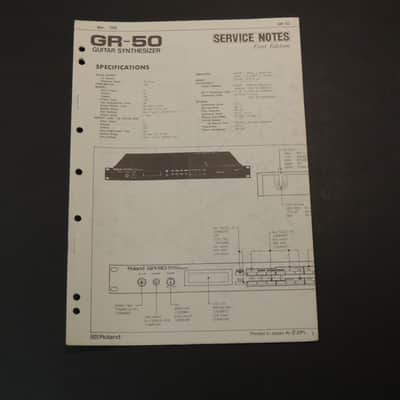 Roland GR-50 Service Notes [Three Wave Music]