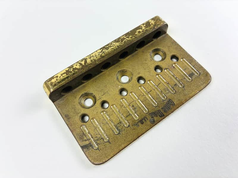 Guitar Man U.S.A. Vintage Brass Hardtail Bridge. Prepro Charvel