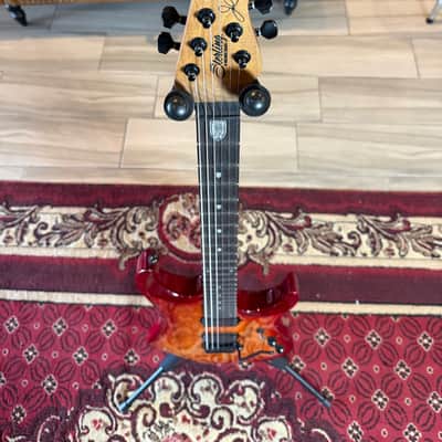 Sterling - JP150 Dimarzio w/ Gig Bag (Store Demo)-Blood Orange Burst image 7