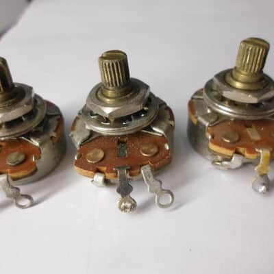 Vintage 1965 Fender Stratocaster Pots 250K CTS Potentiometers image 1
