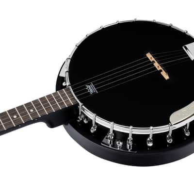 Ortega OBJ250-SBK Raven Series Mahogany Neck 5-String Resonator Banjo w/Gig Bag image 9